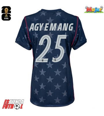 Estados Unidos Patrick Agyemang #25 Segunda Equipación Mujer Mundial 2026 Manga Corta